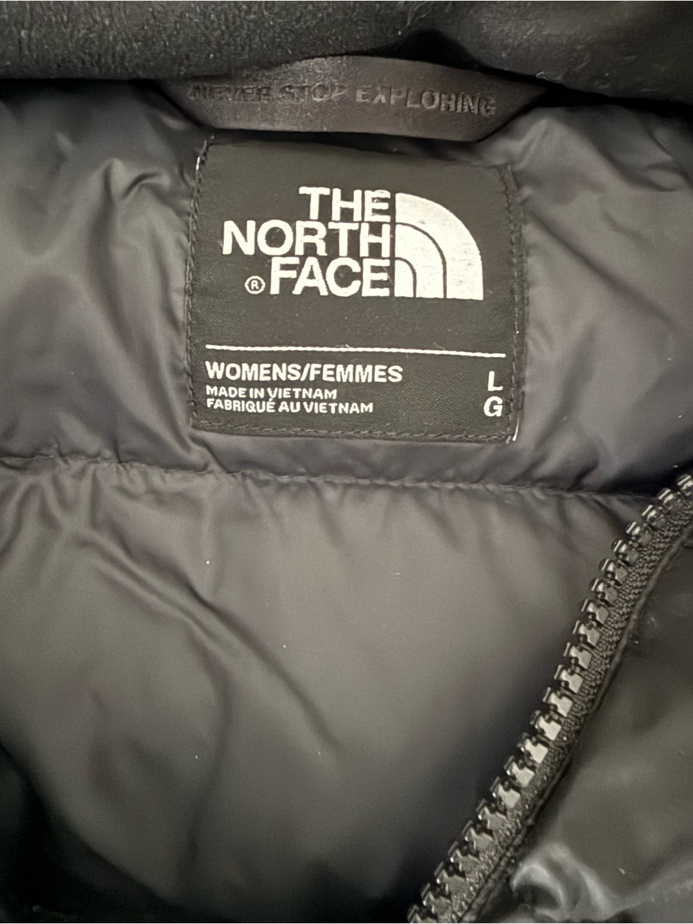 The North Face Women's Black Long Puffer Coat with Hood - Picture 2 of 2